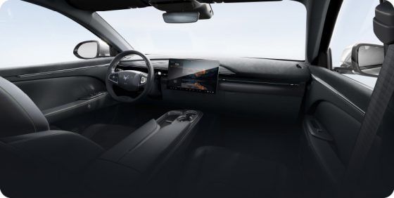 ARCFOX T5 cabin in the black trim