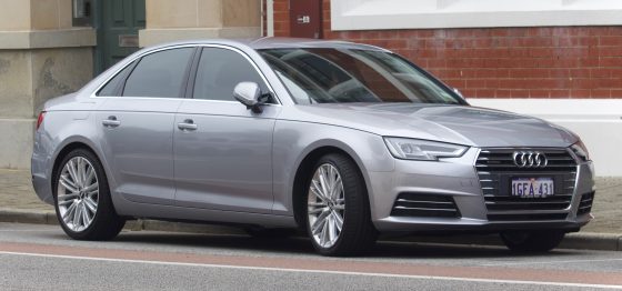 Audi A4 (B9) saloon, side