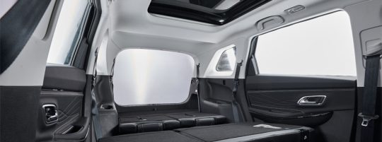 Changan Oshan X7 load space, seats folded