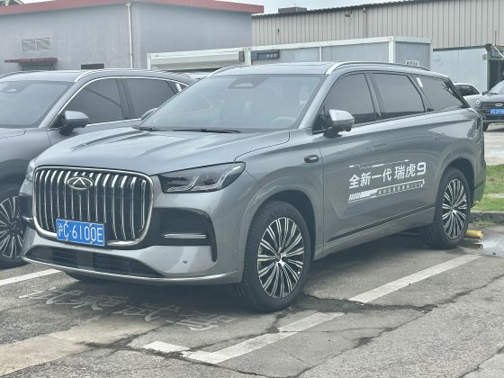Chery Tiggo 9, front three-quarter