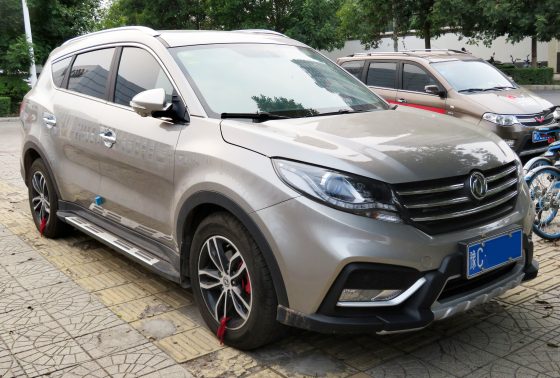 Dongfeng Glory 580 after the facelift, front three-quarter