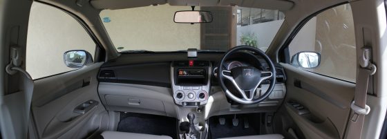 Honda City (5th generation) cabin, photographed in Pakistan