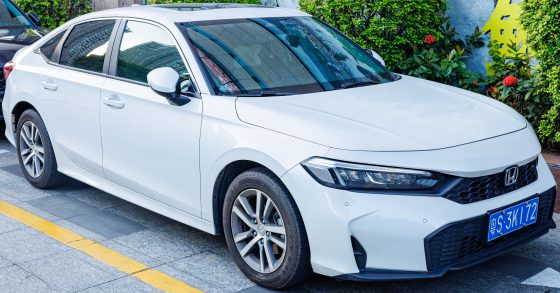 Honda Civic (eleventh generation) saloon, front three-quarter