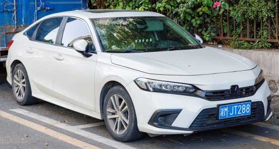 Honda Civic (eleventh generation) saloon, front