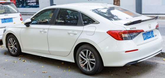 Honda Civic (eleventh generation) saloon, rear