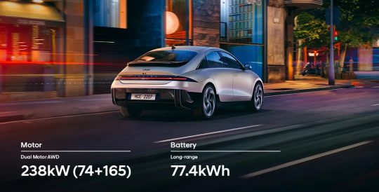 Hyundai IONIQ 6 fastback profile