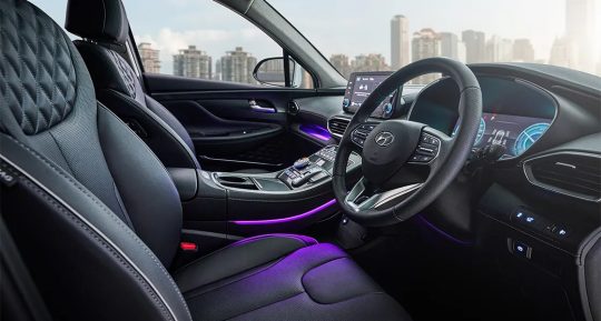 Hyundai Santa Fe seven-seat interior