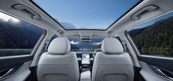 J5 cabin beneath the panoramic roof