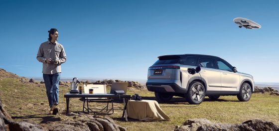 J7 powering a campsite through vehicle-to-load