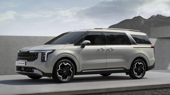 Kia Carnival on the road