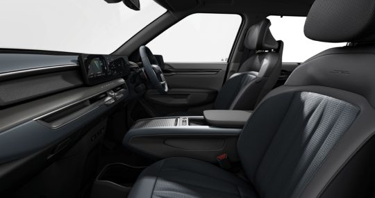 Kia EV9 navy blue interior trim