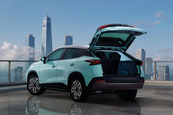 OMODA E5 with the tailgate open
