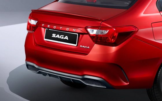 Proton Saga, rear