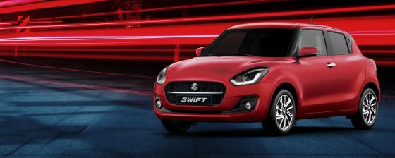 Suzuki Swift on the road