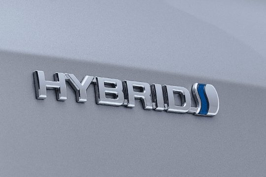 Toyota Corolla Cross hybrid badge