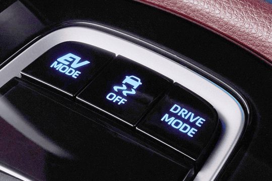 Toyota Corolla Cross EV and drive mode controls